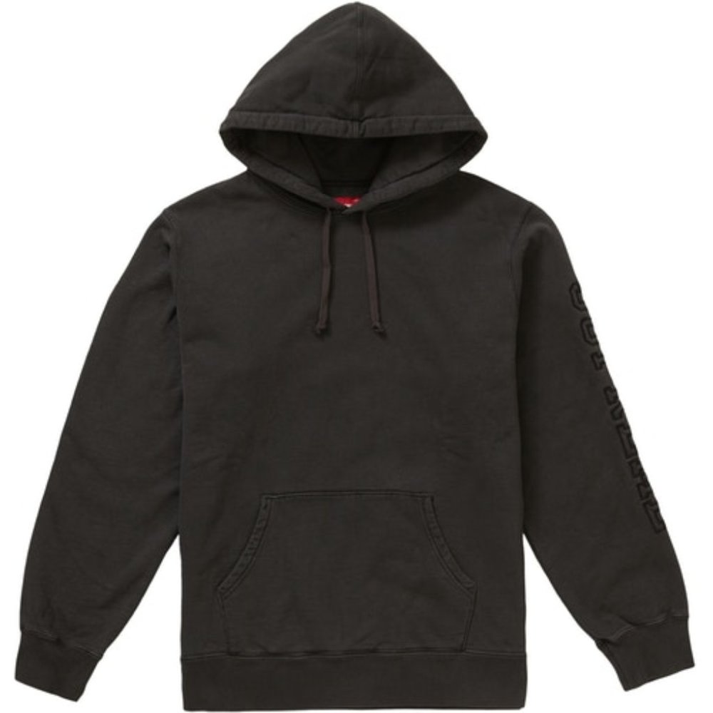 Overdyed hooded sweatshirt